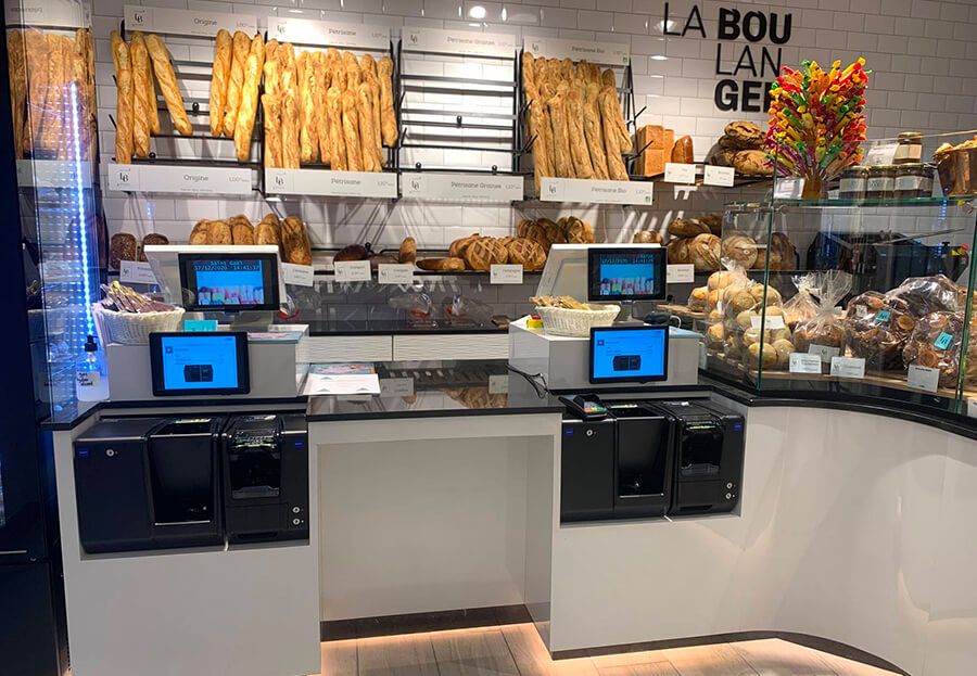 Installation caisse enregistreuse boulangerie pâtisserie Maison Billard