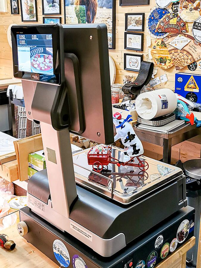 Installation caisse enregistreuse fromagerie aux Fromages d'Or