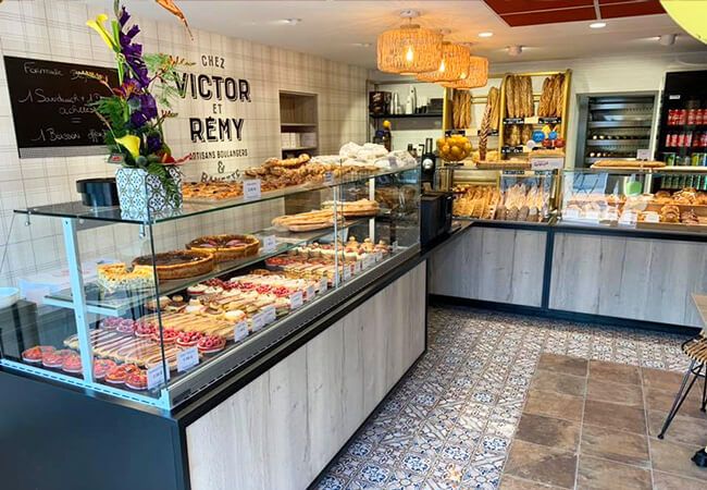 Installation monnayeur automatique boulangerie Chez Victor et Rémy