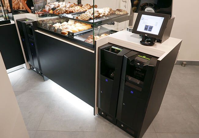 Installation caisse enregistreuse boulangerie Au pain de Mary