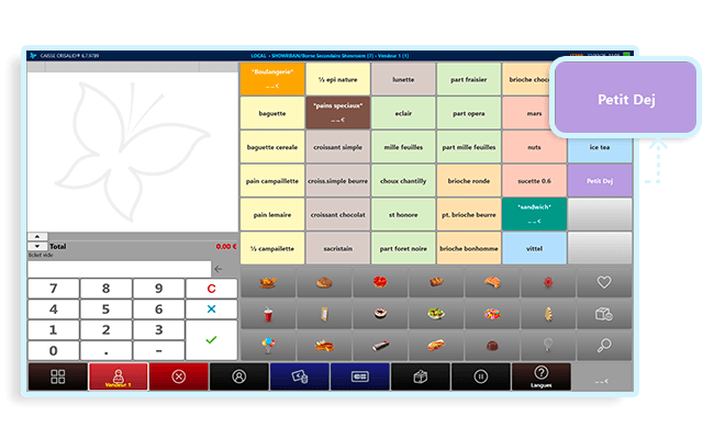 Solveur de menu avec touche dédiée