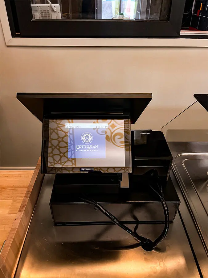 Installation caisse enregistreuse restaurant l'Ottoman