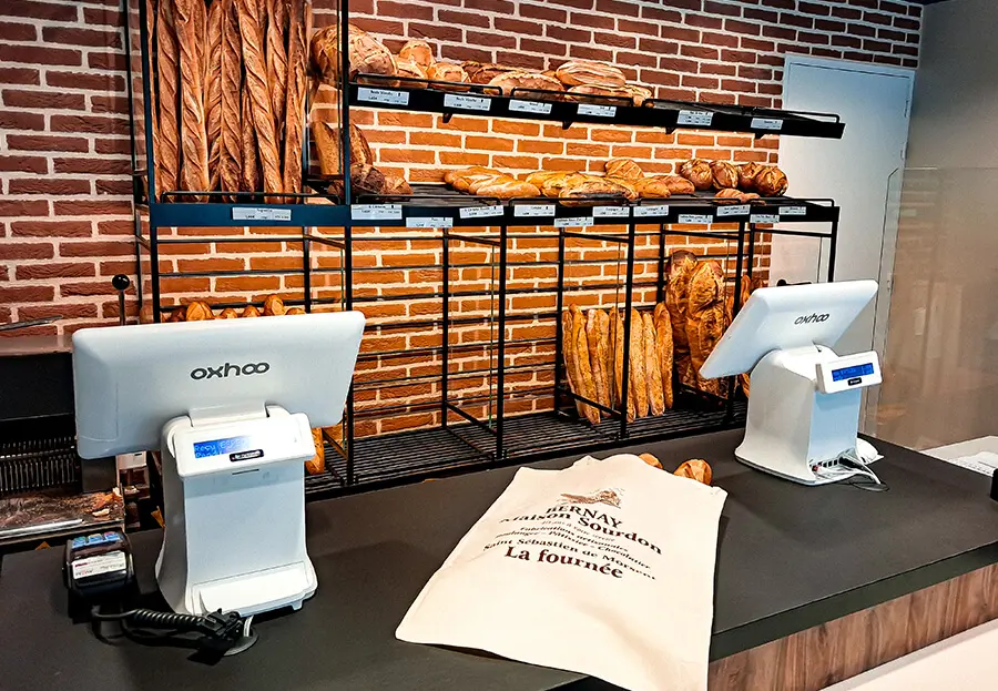 Installation caisse enregistreuse boulangerie Maison Sourdon