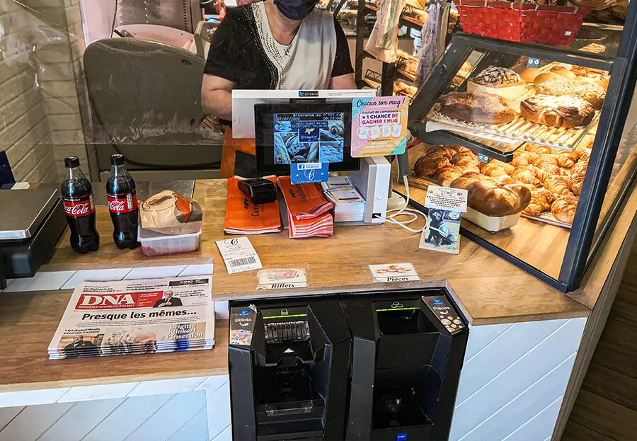 Installation caisse enregistreuse épicerie Caprice Gourmand