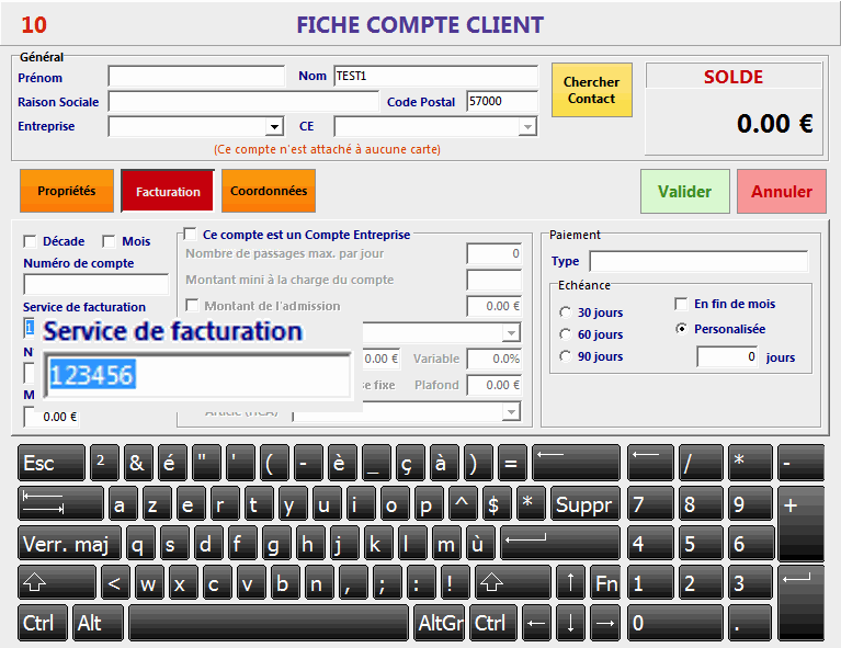 Fichier client Fichier client